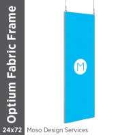 24x72 - Optium Fabric Frame - Hanging - D/S - Design Services