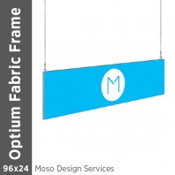 96x24 - Optium Fabric Frame - Hanging - D/S - Design Services