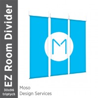 30x96 - EZ Room Divider Triptych - Design Services