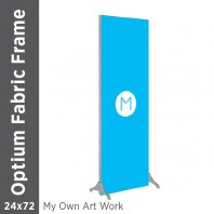 24x72 - Optium Fabric Frame - Standing - D/S - Supplied Artwork