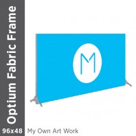 96x48 - Optium Fabric Frame - Standing - D/S - Supplied Artwork