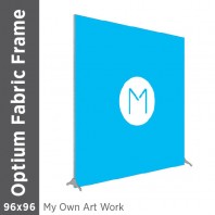 96x96 - Optium Fabric Frame - Standing - D/S - Supplied Artwork