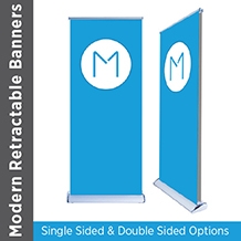 Modern Retractable Banners (double sided options available)