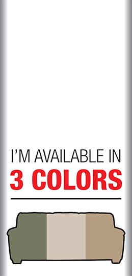 I'm Available In 3 Colors - Seat Back Sign