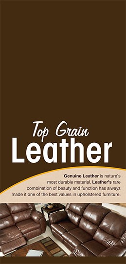 Top Grain Leather - Seat Back Sign