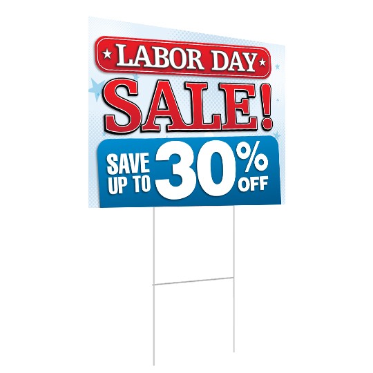Labor Day Sale - Road Sign - 24x18