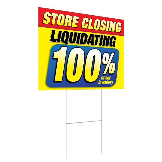 Store Closing - Road Sign - 24x18