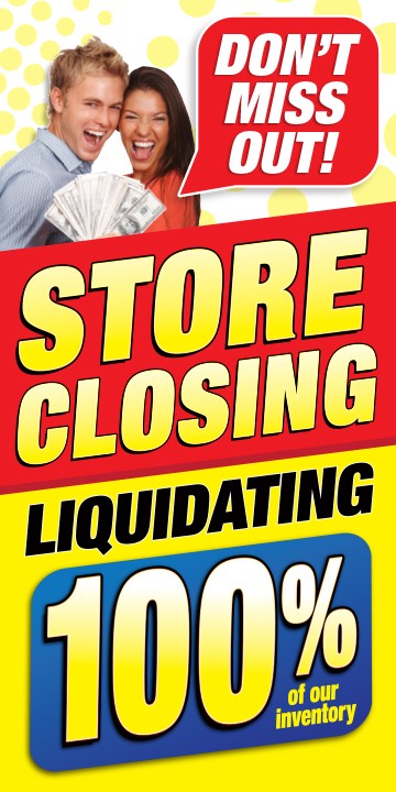 Store Closing - Sign Walker - 24x48