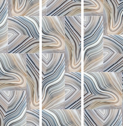 Agate Crystal - EZ Room Divider Graphic - 30x96 Triptych