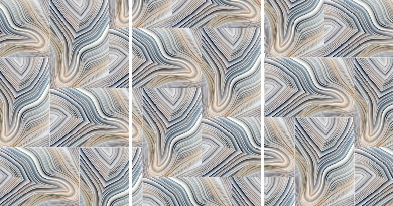 Agate Crystal - EZ Room Divider Graphic - 60x96 Triptych