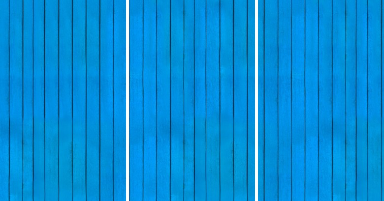 Blue Wood - EZ Room Divider Graphic - 60x96 Triptych