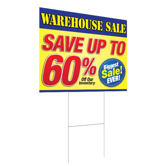 Warehouse Sale - Road Sign - 24x18