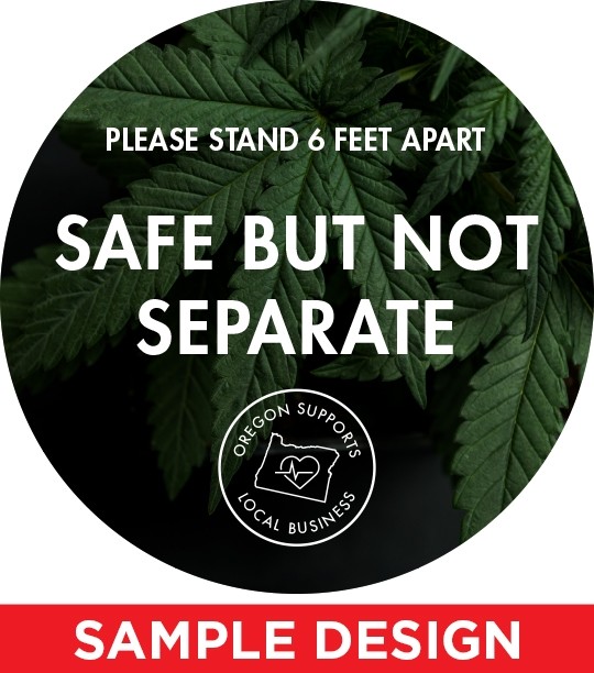 Safe But Not Separate - Floor Decal - 10x10 - Pack of 10