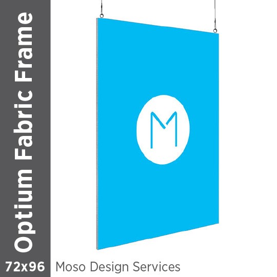 72x96 - Optium Fabric Frame - Hanging - D/S - Design Services