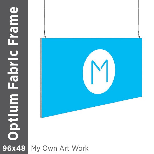 96x48 - Optium Fabric Frame - Hanging - D/S - Supplied Artwork