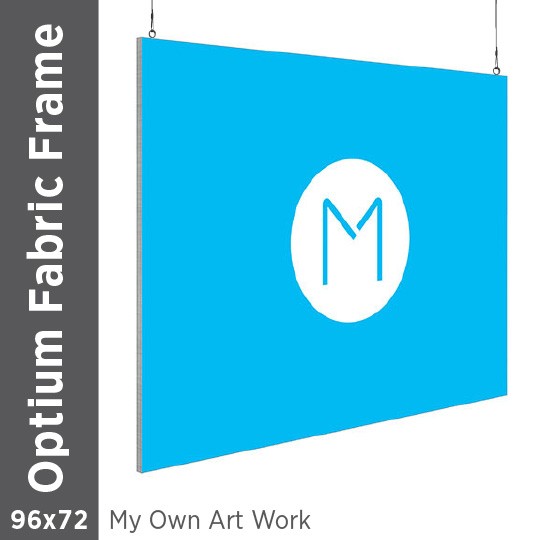 96x72 - Optium Fabric Frame - Hanging - D/S - Supplied Artwork