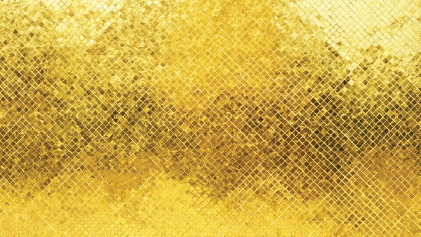 Golden Tiles Wall Mural