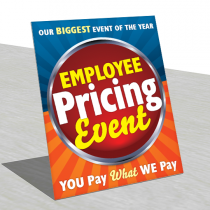 Employee Pricing Event - Display Tag - 8x10