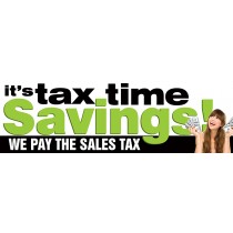 It's Tax Time Savings! - Banner - 96x30