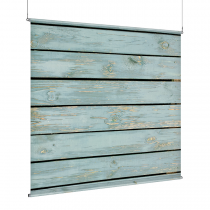 Blue Horizontal Wood - EZ Room Divider - 60x60 - D/S