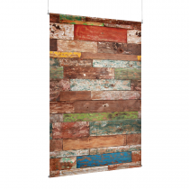 Multicolored Wood - EZ Room Divider - 60x96 - D/S