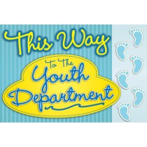 This Way To The Youth Department - Floor Graphic