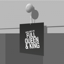 Available in Full, Queen & King - Hang Tag - 5x5 - D/S