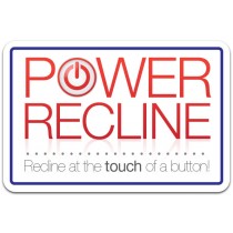 Power Recline - Seat Back Decal - 9x6