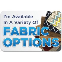 Fabric Options - Seat Back Decal - 9x6