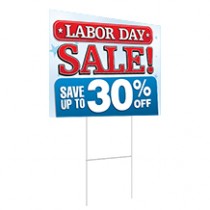 Labor Day Sale - Road Sign - 24x18