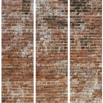 Industrial Brick - EZ Room Divider Graphic - 30x96 Triptych