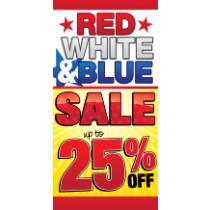 Red White & Blue Sale - Sign Walker - 24x48
