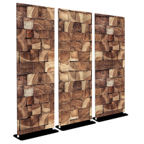 Wood Block - Bella - 30x84 Triptych - D/S