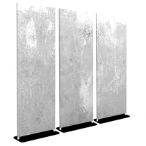 Concrete Wall - Bella - 30x84 Triptych - D/S