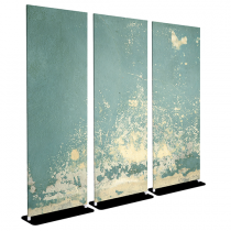 Teal Wall - Bella - 30x84 Triptych - D/S