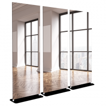 Loft with Wood Floors View Wall - Bella - 30x84 Triptych - D/S