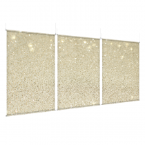 Gold Sparkle - EZ Room Divider - 60x96 Triptych - D/S