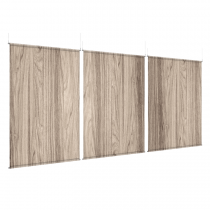 Wood Plank - EZ Room Divider - 60x96 Triptych - D/S