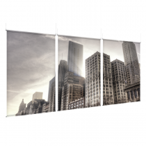 Cityscape - EZ Room Divider - 60x96 Triptych - D/S