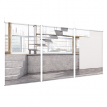 Loft Stairs - EZ Room Divider - 60x96 Triptych - D/S