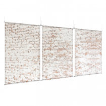 Light Brick - EZ Room Divider - 60x96 Triptych - D/S
