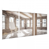 Brick Loft - EZ Room Divider - 60x96 Triptych - D/S