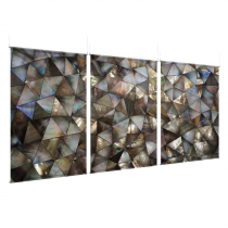 Mother of Pearl - EZ Room Divider - 60x96 Triptych - D/S