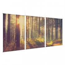 Ember Woods - EZ Room Divider - 60x96 Triptych - D/S