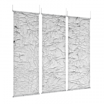 Cracked Paint - EZ Room Divider - 30x96 Triptych - D/S