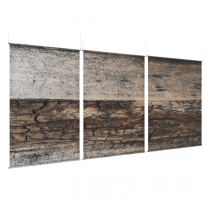 Oxford Wood - EZ Room Divider - 60x96 Triptych - D/S
