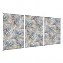 Agate Crystal - EZ Room Divider - 60x96 Triptych - D/S
