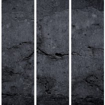 Black Cement - EZ Room Divider Graphic - 30x96 Triptych