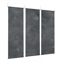 Bray Texture - EZ Room Divider - 30x96 Triptych - D/S