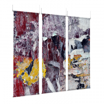 Paint Drips - EZ Room Divider - 30x96 Triptych - D/S